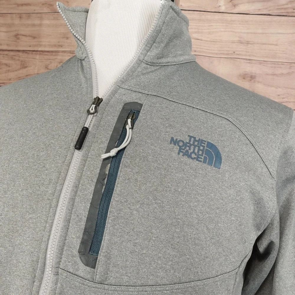 The North Face Pullover Mens M Gray 1/4 Zip Fleece Pocket Athletic Top